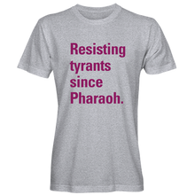 Load image into Gallery viewer, Resisting Tyrants T-Shirts -- Light Gray