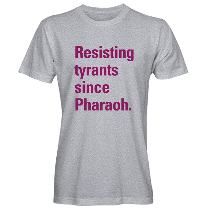 Resisting Tyrants T-Shirts -- Light Gray