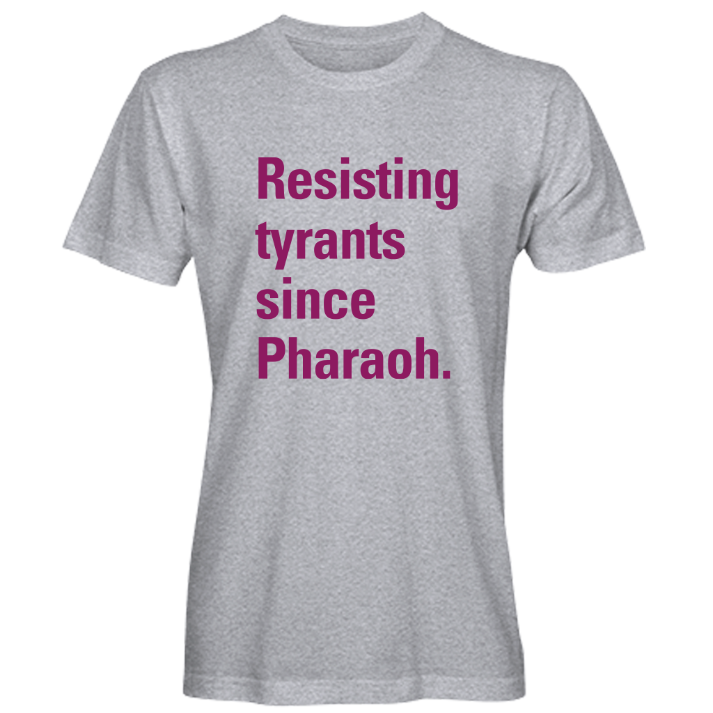 Resisting Tyrants T-Shirts -- Light Gray